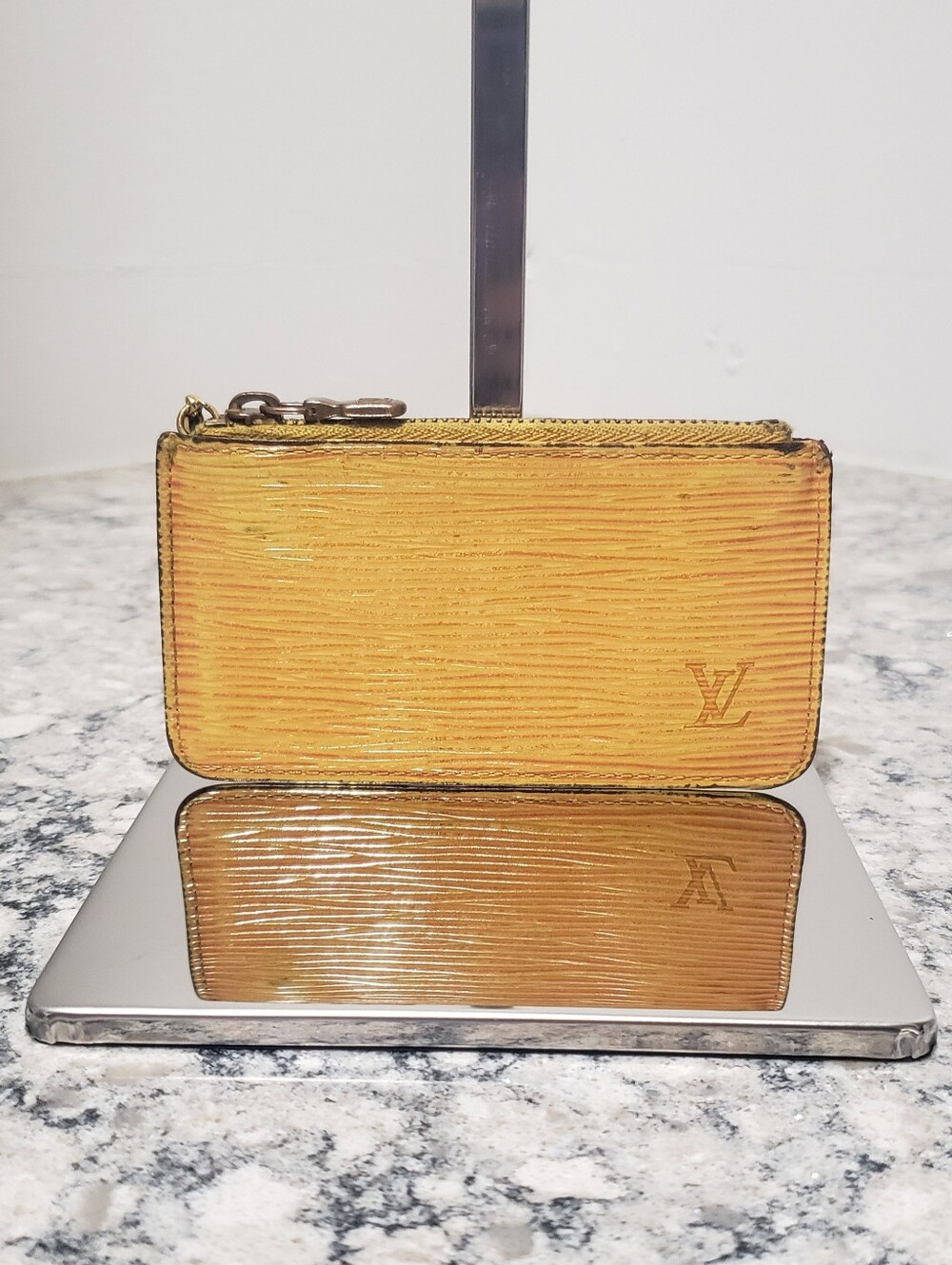 Louis Vuitton Vintage Epi Leather Key Pouch Keychain Bag Charm